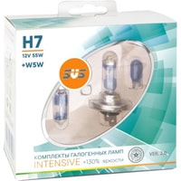 Галогенная лампа SVS H7 55W+W5W Intensive+130% Ver.2.0 2+2шт