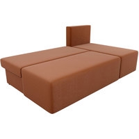 Угловой диван Mio Tesoro Берген правый (рогожка, коричневый)