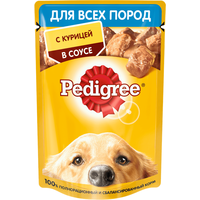 Пресервы Pedigree для взрослых собак всех пород с курицей в соусе 85 г