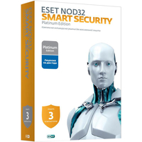 Система защиты от интернет-угроз NOD32 Smart Security (3 ПК, 2 года) продление лицензии