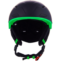Горнолыжный шлем Blizzard Double 163345 (р. 56-59, matt black/neon green/big logo)