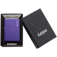 Зажигалка Zippo Classic Purple Matte Zippo Logo 237ZL