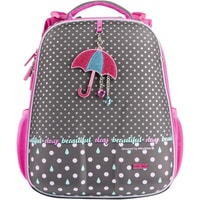 Школьный рюкзак Mike&Mar Зонтик (серый/малиновый)
