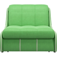 Кресло-кровать 4 сезона Рио 0,8 (velutto 31 зеленый/кант кожзам eco 276 бежевый)