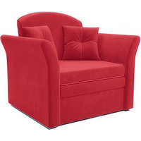 Кресло-кровать Мебель-АРС Малютка №2 (микровельвет, кордрой красный)