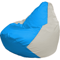 Кресло-мешок Flagman Груша Г2.1-282 (голубой/белый)
