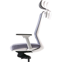 Кресло Bestuhl J1 White Pl с подголовником (серый)