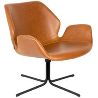 Интерьерное кресло Zuiver Nikki 2 (коричневый/черный) в Гродно
