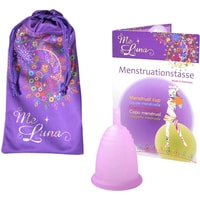 Менструальная чаша Me Luna Soft S стебель (розовый)