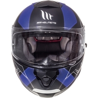 Мотошлем MT Helmets Thunder 3 SV Trace Matt (XS, черный/синий)