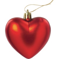 Елочная игрушка Золотая сказка Сердца (красный) 3 шт в Барановичах