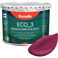 Краска Finntella Eco 3 Wash and Clean Kirsikka F-08-1-3-FL126 2.7 л (св. вишня)