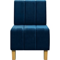 Интерьерное кресло Brioli Руди Полоса (велюр, B69 синий)