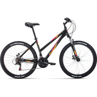 Велосипед Forward Iris 26 2.0 D 2022 (черный/розовый)
