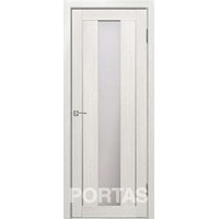 Межкомнатная дверь Portas S25 60x200 (французский дуб, стекло мателюкс матовое)