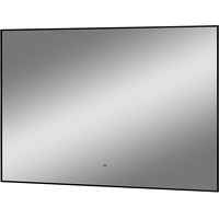  Континент Зеркало Amer Led 100x70 (с бесконтактным сенсором, черный, теплая подсветка)
