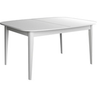 Кухонный стол Васанти плюс Партнер ПС-21 120-160x80 М (белый матовый/белый)