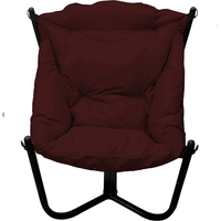 Кресло M-Group Чил 12360402 (черный/бордовая подушка)