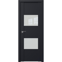 Межкомнатная дверь ProfilDoors 21U L 80x200 (черный матовый, стекло белый лак)