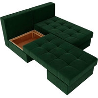 Модульный диван Лига диванов Сплит 101953 (зеленый)