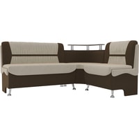 Угловой диван Mebelico Сидней 107377 (правый, бежевый/коричневый)