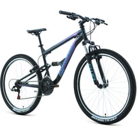 Велосипед Forward Raptor 27.5 1.0 р.16 2020 (черный/фиолетовый)