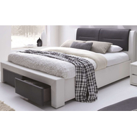 Кровать Halmar Cassandra S 200x140 (белый/черный)