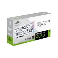 Видеокарта ASUS ROG Strix GeForce RTX 4080 16GB GDDR6X White OC Edition ROG-STRIX-RTX4080-O16G-WHITE