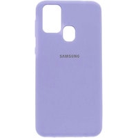 Чехол для телефона EXPERTS Soft-Touch для Samsung Galaxy M21 с LOGO (сиреневый)
