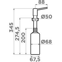 Дозатор для жидкого мыла Omoikiri OM-02-TO (toscana матовый)