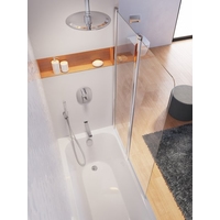 Стеклянная шторка для ванны Ravak CVS2 100 (белый/прозрачное) левая