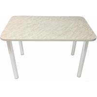 Кухонный стол Solt 100x60 (мрамор белый/ноги белые)