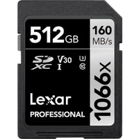 Карта памяти Lexar Professional 1066x SDXC LSD1066512G-BNNNG 512GB