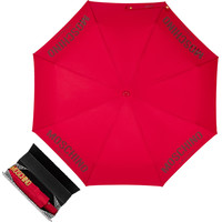 Складной зонт Moschino 8021-OCC New Metal Logo Red + Box logo
