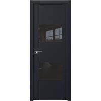 Межкомнатная дверь ProfilDoors 21U R 60x200 (черный матовый, стекло черный лак)