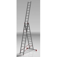 Лестница-стремянка Новая высота NV 323 трёхсекционная профессиональная 3x11 ступеней