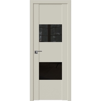 Межкомнатная дверь ProfilDoors 21U R 70x200 (магнолия сатинат, стекло черный лак)