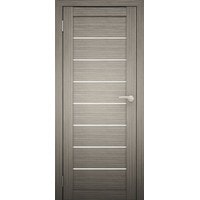 Межкомнатная дверь Юни Амати 1 80x200 (дуб дымчатый, стекло матовое)
