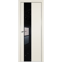 Межкомнатная дверь ProfilDoors 5E 60x200 (магнолия сатинат/стекло черный лак)
