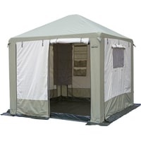 Тент-шатер Митек Пикник-Люкс 2.5x2.5 м (хаки/бежевый)