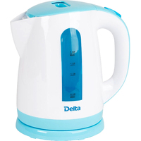 Электрический чайник Delta DL-1326 (белый/голубой)