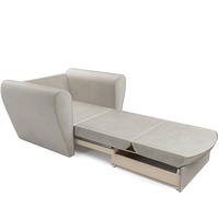 Кресло-кровать Мебель-АРС Квартет (бархат, бежевый Star Velvet 6 Light Beige)