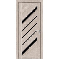 Межкомнатная дверь Triadoors Luxury 573 ПО 60x190 (cappuccino/лакобель черный)