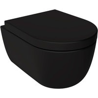 Унитаз подвесной Bocchi V-Tondo Rimless (черный матовый) 1417-004-0129 (без сиденья)