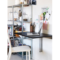 Кухонный стол Ikea Бьюрста (коричнево-чёрный) [803.588.30]