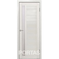 Межкомнатная дверь Portas S28 80x200 (французский дуб, стекло мателюкс матовое)