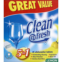 Таблетки для посудомоечной машины Clean 'N Fresh Dishwasher Tabs Lemon 15шт.