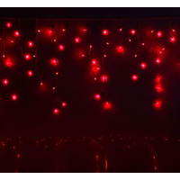 Гирлянда бахрома Luazon Led-160 (3x0.6 м, красный) [1080176]