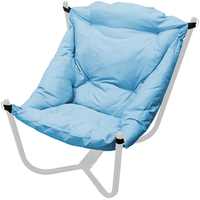 Кресло M-Group Чил 12360103 (белый/голубая подушка)
