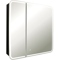  Silver Mirrors Шкаф с зеркалом Alliance-Black 805x800 LED-00002611